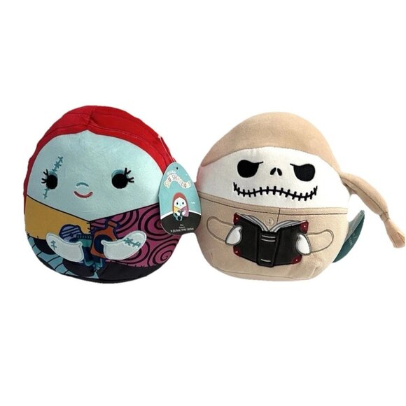 Squishmallows 8" Nightmare Before Christmas Sally with Potions + Jack In Pajamas - Picture 1 of 11